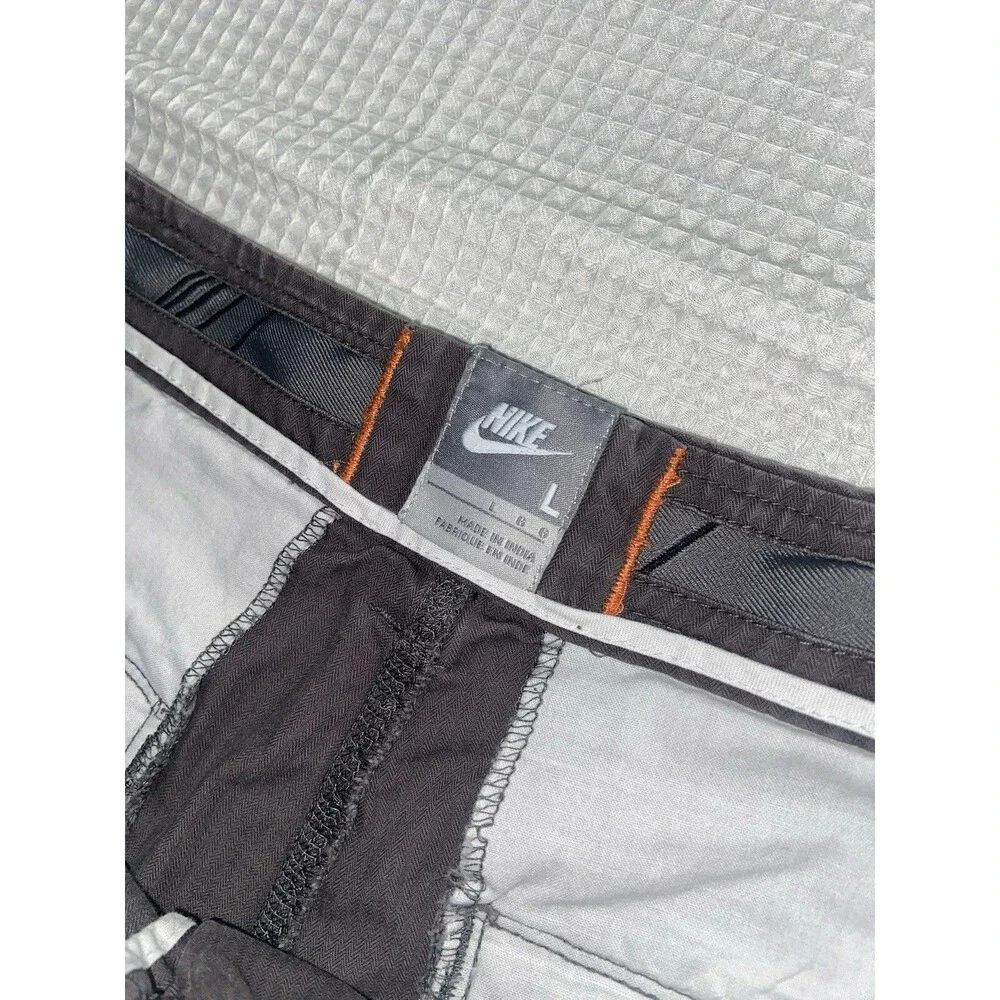 Vintage Y2K Nike Cargo Shorts Mens 36 Large Gray Baggy Silver Tag Outdoor Gorp